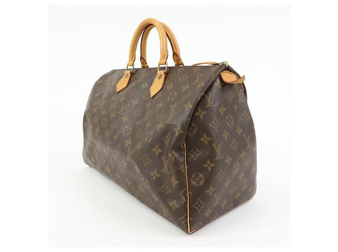 Louis Vuitton Monogram Speedy 40 Borsa a Mano Borsa Boston Marrone M41522 - vista 3