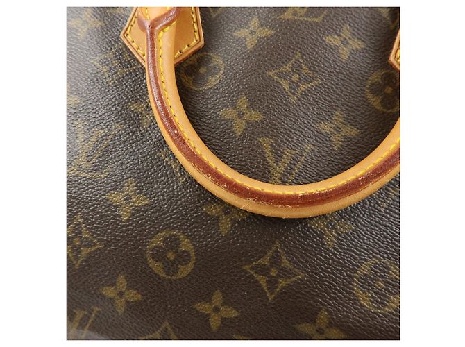Louis Vuitton Monogram Speedy 40 Borsa a Mano Borsa Boston Marrone M41522 - vista 9