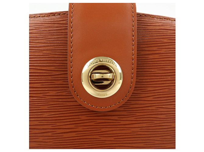 Borsa a tracolla Louis Vuitton Capucines in pelle Epi Kenya Brown M52343 - view 17