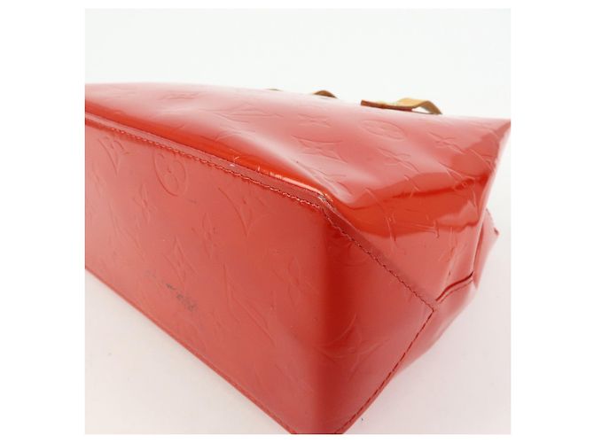 Borsa a mano Louis Vuitton Monogram Vernis Reade PM Rouge M91088 - vista 12