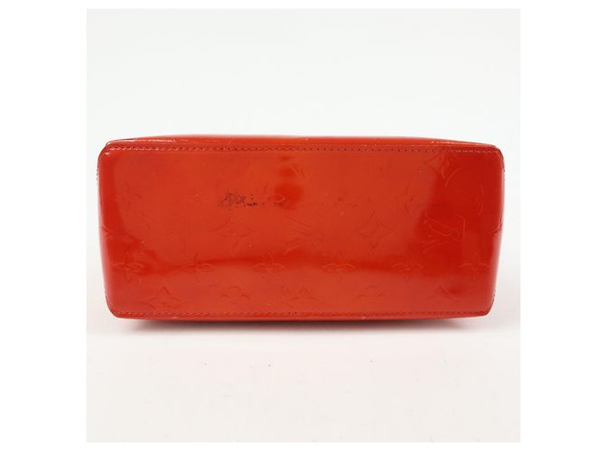 Borsa a mano Louis Vuitton Monogram Vernis Reade PM Rouge M91088 - vista 5