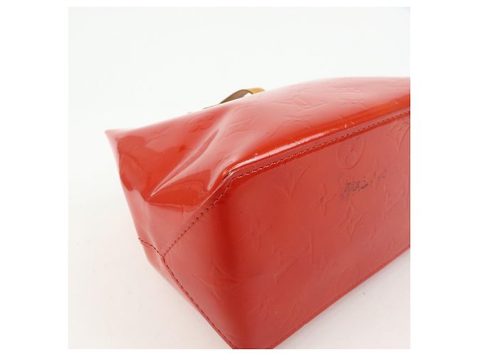 Borsa a mano Louis Vuitton Monogram Vernis Reade PM Rouge M91088 - vista 9