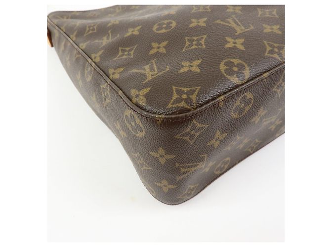 Borsa a spalla Louis Vuitton Monogram Looping GM Marrone M51145 - vista 10