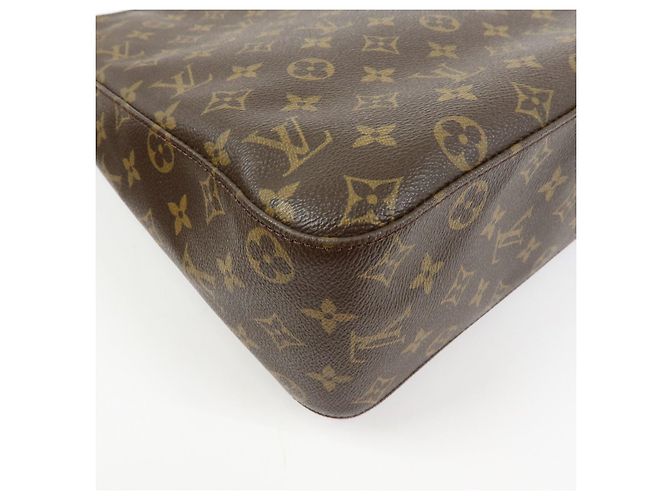 Borsa a spalla Louis Vuitton Monogram Looping GM Marrone M51145 - vista 12