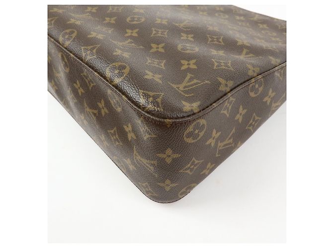 Borsa a spalla Louis Vuitton Monogram Looping GM Marrone M51145 - vista 13