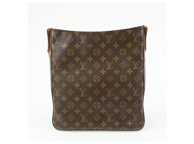 Borsa a spalla Louis Vuitton Monogram Looping GM Marrone M51145 - vista 2