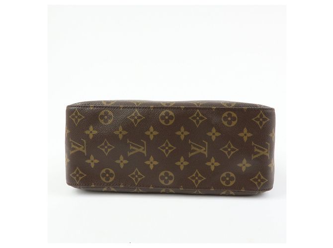 Borsa a spalla Louis Vuitton Monogram Looping GM Marrone M51145 - vista 5