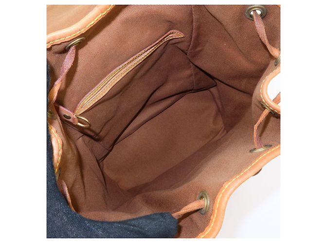 Zaino Louis Vuitton Monogram Montsouris MM Brown M51136 - vista 21