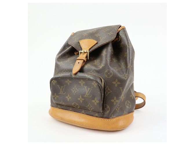 Zaino Louis Vuitton Monogram Montsouris MM Brown M51136 - vista 3