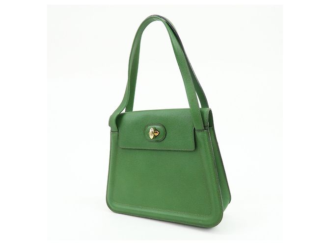 DELVAUX Borsa a spalla e borsa a mano Louise in pelle Verde - vista 3