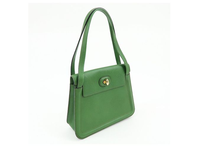 DELVAUX Borsa a spalla e borsa a mano Louise in pelle Verde - vista 4