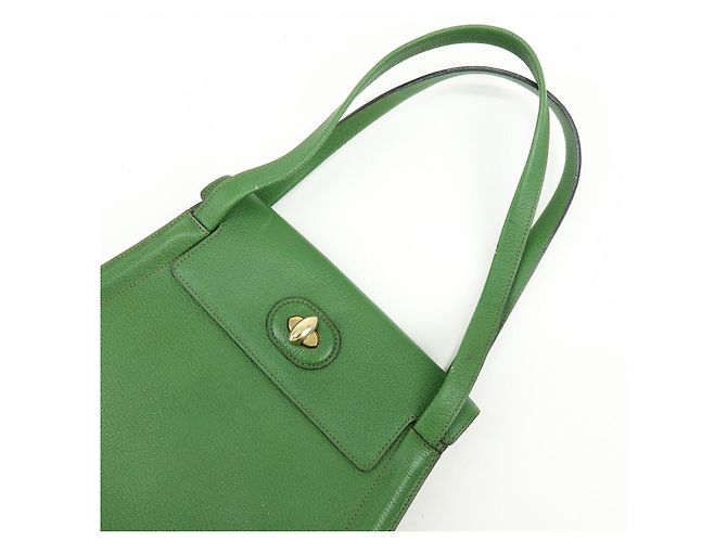 DELVAUX Borsa a spalla e borsa a mano Louise in pelle Verde - vista 6