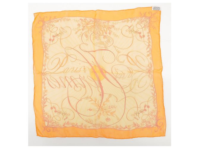 Hermès HERMES Carre 45 Seidentuch 100% Seide EFFLUVES Orange - Ansicht 2
