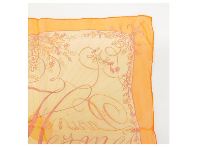 Hermès HERMES Carre 45 Seidentuch 100% Seide EFFLUVES Orange - Ansicht 3