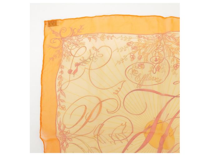 Hermès HERMES Carre 45 Seidentuch 100% Seide EFFLUVES Orange - Ansicht 4