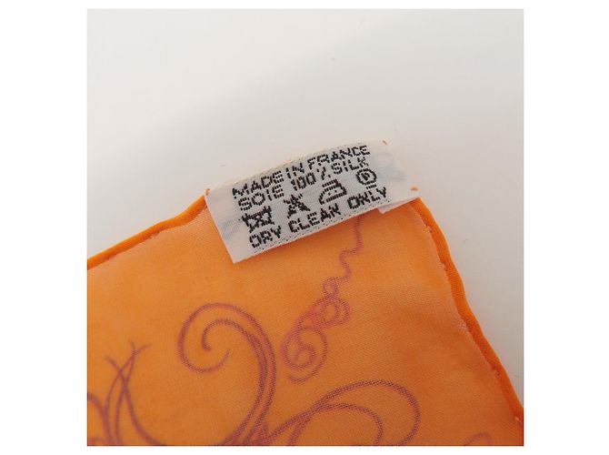 Hermès HERMES Carre 45 Seidentuch 100% Seide EFFLUVES Orange - Ansicht 8