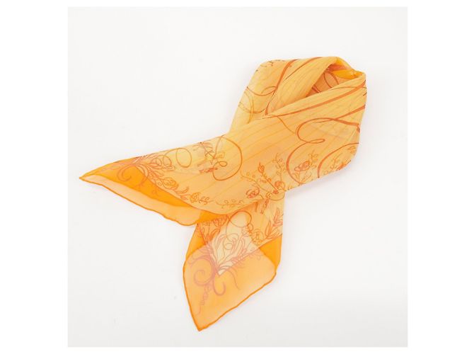Hermès HERMES Carre 45 Seidentuch 100% Seide EFFLUVES Orange - Ansicht 9