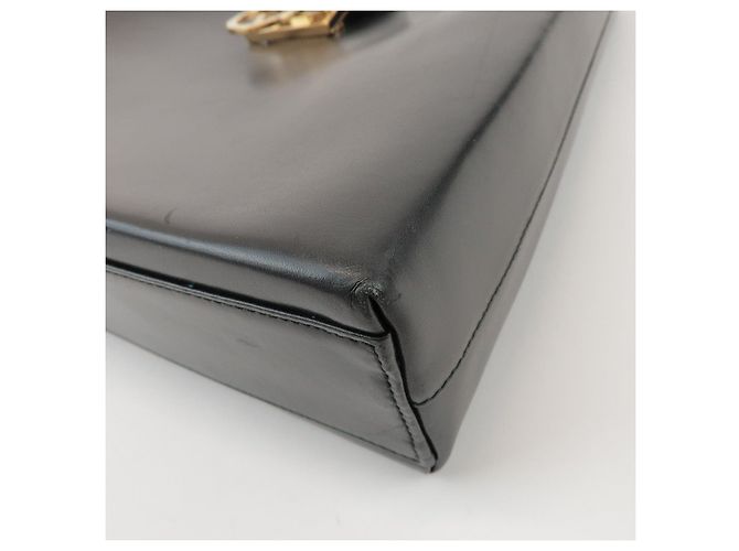 Salvatore Ferragamo Borsa a tracolla e borsa a mano Ferragamo Gancini in pelle di vitello Black - vista 13