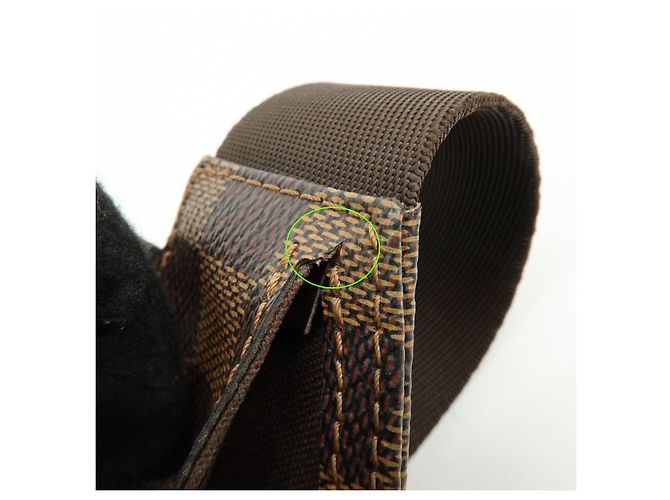 Borsa a tracolla e borsa vita Louis Vuitton Damier Ebene Geronimos N51994 - vista 18