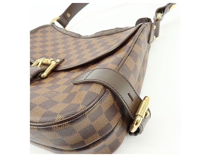 Borsa a tracolla Louis Vuitton Damier Highbury Canvas Brown N51200 - vista 11