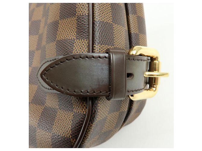 Borsa a tracolla Louis Vuitton Damier Highbury Canvas Brown N51200 - vista 13