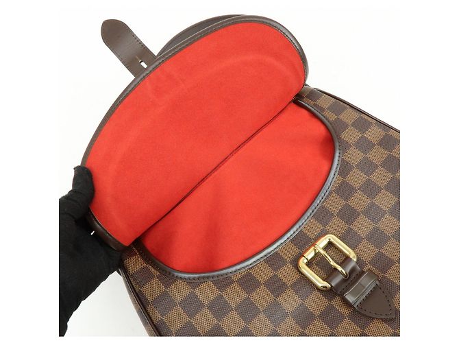 Borsa a tracolla Louis Vuitton Damier Highbury Canvas Brown N51200 - vista 17