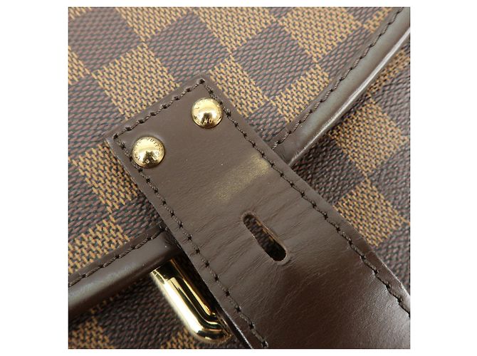 Borsa a tracolla Louis Vuitton Damier Highbury Canvas Brown N51200 - vista 19