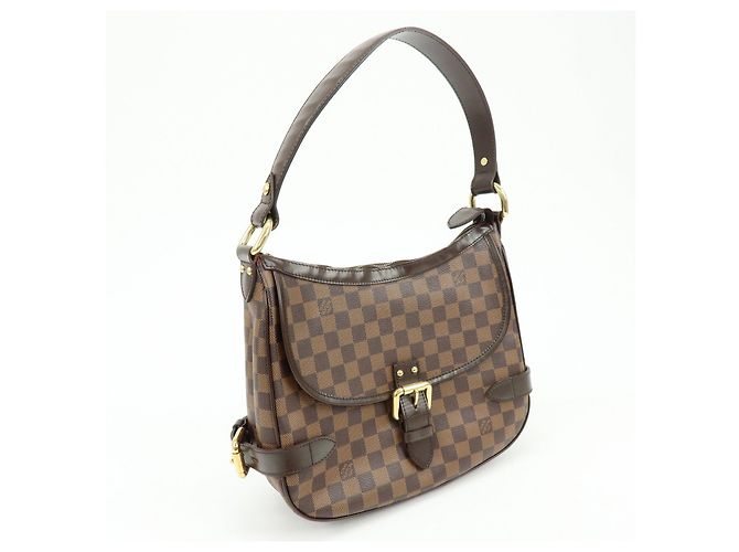 Borsa a tracolla Louis Vuitton Damier Highbury Canvas Brown N51200 - vista 4