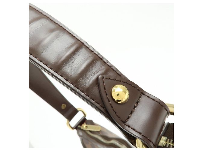 Borsa a tracolla Louis Vuitton Damier Highbury Canvas Brown N51200 - vista 9