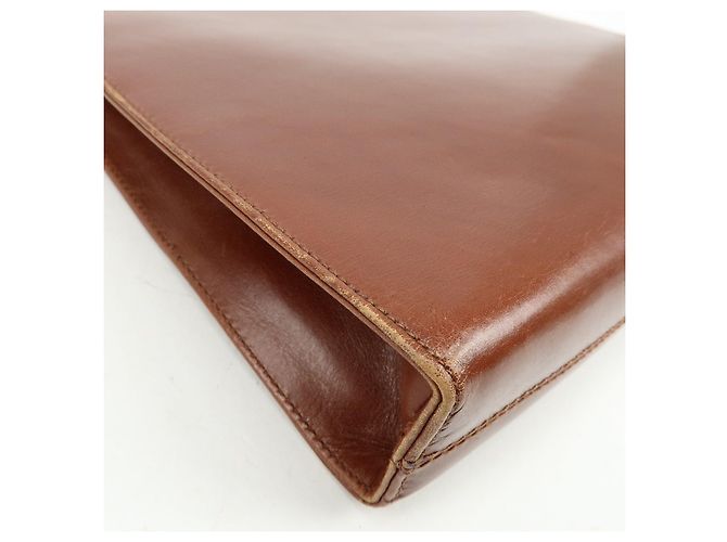 Salvatore Ferragamo Borsa a spalla con catena Ferragamo Gancini in pelle di vitello Marrone - vista 11