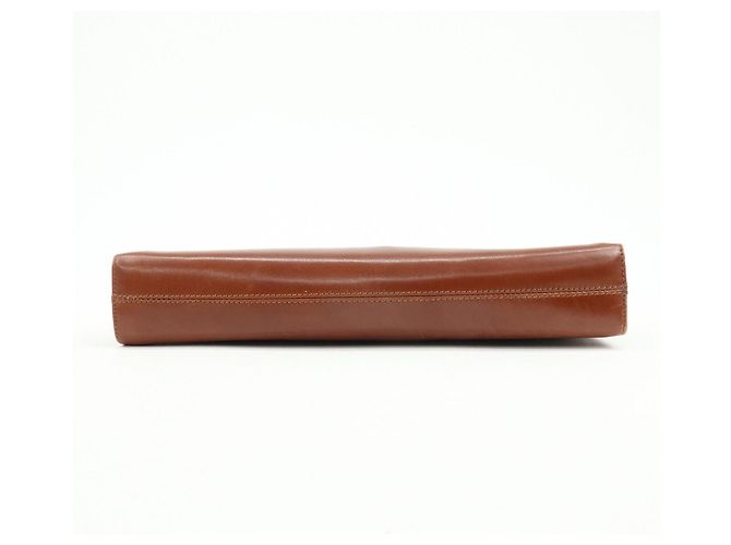 Salvatore Ferragamo Borsa a spalla con catena Ferragamo Gancini in pelle di vitello Marrone - vista 5