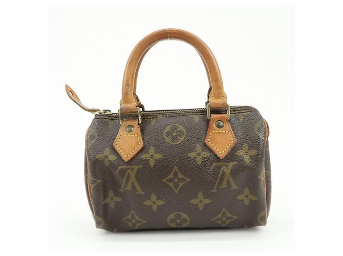 Lotto Borsa a Mano Louis Vuitton Monogram Mini Speedy e Tracolla M41534 J75011 - vista 2