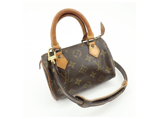Lotto Borsa a Mano Louis Vuitton Monogram Mini Speedy e Tracolla M41534 J75011 - vista 4