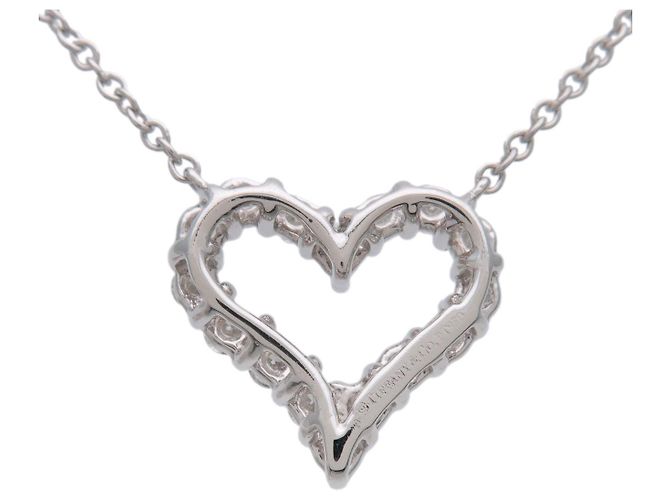 Collana Tiffany & Co Sentimental Heart Diamond PT950 Platinum - vista 2
