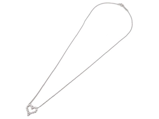 Collana Tiffany & Co Sentimental Heart Diamond PT950 Platinum - vista 3