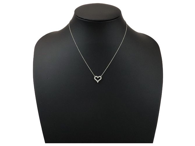 Collana Tiffany & Co Sentimental Heart Diamond PT950 Platinum - vista 6