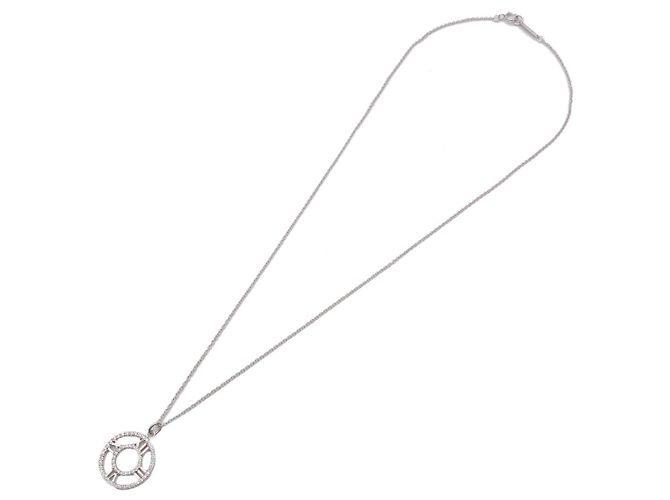 Tiffany & Co Tiffany&Co. Collana Atlas Open Diamond K18 750WG White Gold - vista 3