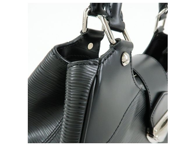 Louis Vuitton Epi Leather Sac Montaigne Hand Bag Noir M59302 - vista 15