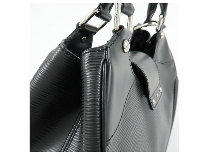 Louis Vuitton Epi Leather Sac Montaigne Hand Bag Noir M59302 - vista 17