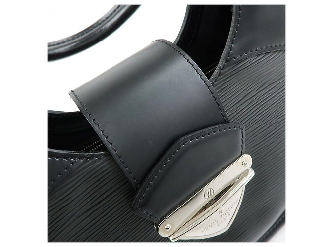 Louis Vuitton Epi Leather Sac Montaigne Hand Bag Noir M59302 - vista 20