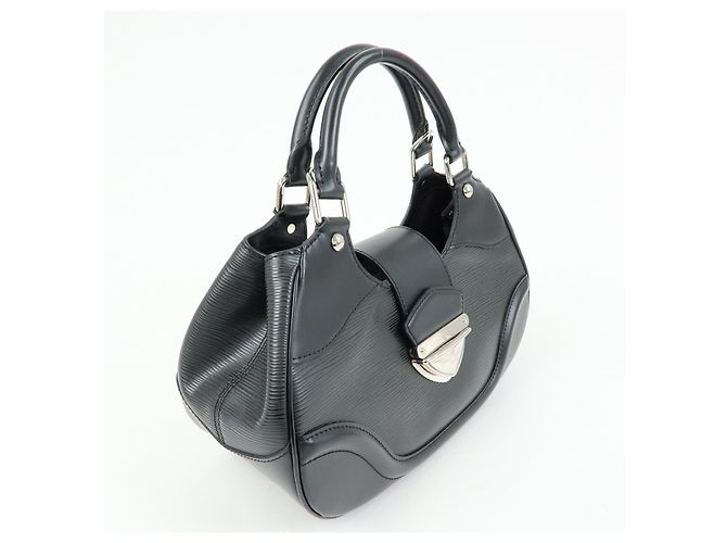 Louis Vuitton Epi Leather Sac Montaigne Hand Bag Noir M59302 - vista 4