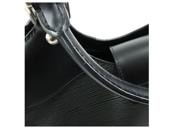 Louis Vuitton Epi Leather Sac Montaigne Hand Bag Noir M59302 - vista 9