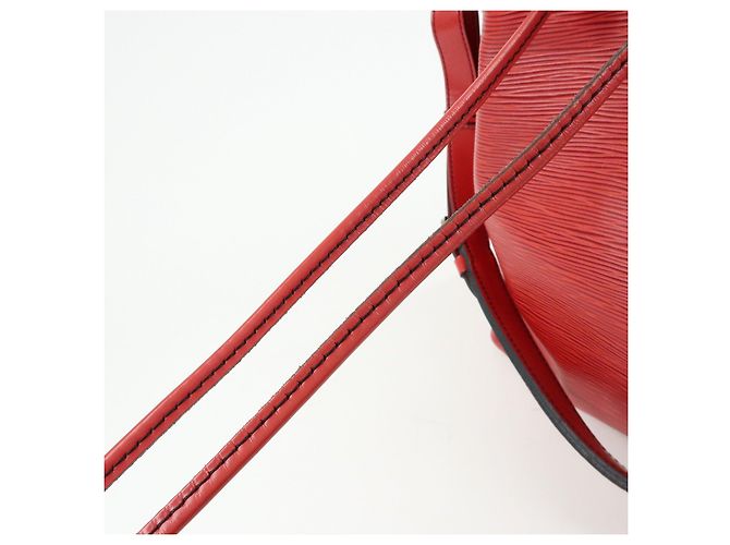 Borsa a tracolla Louis Vuitton Epi Petit Noe Castilian Red M44107 - vista 17