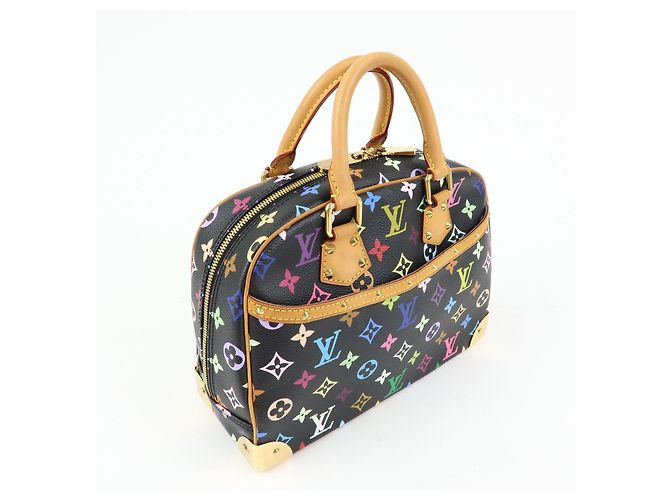 Borsa a mano Louis Vuitton Monogram Trouville Multicolor Noir M92662 - vista 4