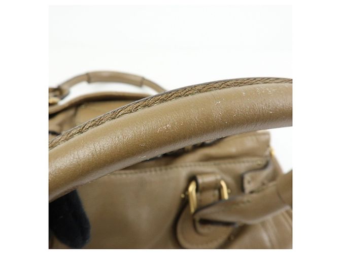 Chloé Borsa a mano in pelle Chloe Paddington Borsa Boston Marrone - vista 10