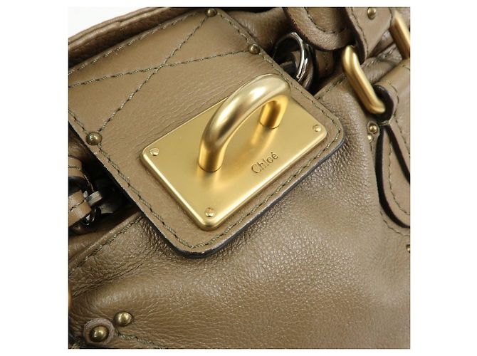 Chloé Borsa a mano in pelle Chloe Paddington Borsa Boston Marrone - vista 18