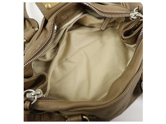 Chloé Borsa a mano in pelle Chloe Paddington Borsa Boston Marrone - vista 21
