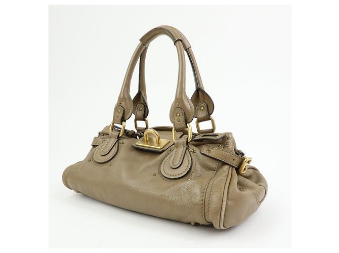 Chloé Borsa a mano in pelle Chloe Paddington Borsa Boston Marrone - vista 3