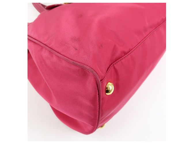 PRADA Borsa 2Way in Nylon Tessuto Borsa a Mano Borsa a Spalla Rosa 1BA843 - vista 10