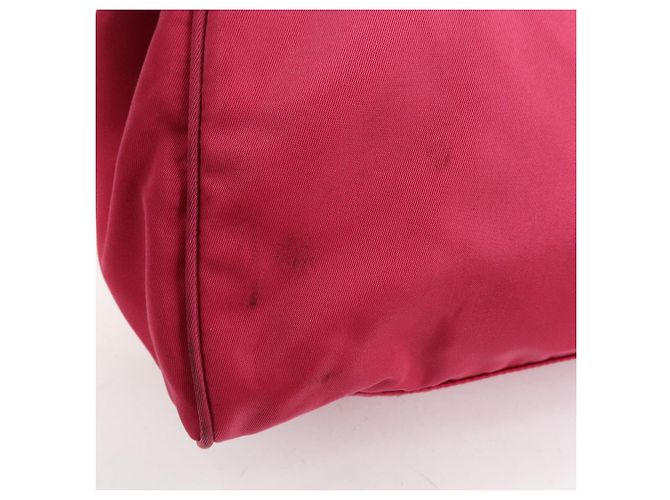 PRADA Borsa 2Way in Nylon Tessuto Borsa a Mano Borsa a Spalla Rosa 1BA843 - vista 14